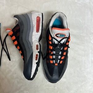 Nike Air Max Black and Orange Athletic Shoes